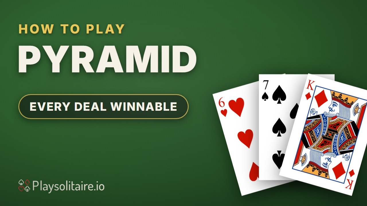 Watch how to play Pyramid Solitaire
